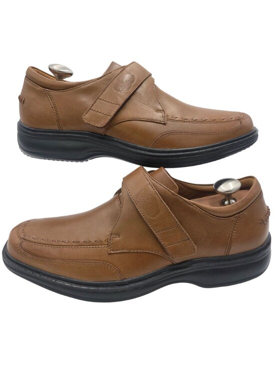 NEW Dr. Comfort Brown Leather Men 9.5W Therapeutic Dress Shoe Lightweight Loafer main image 8